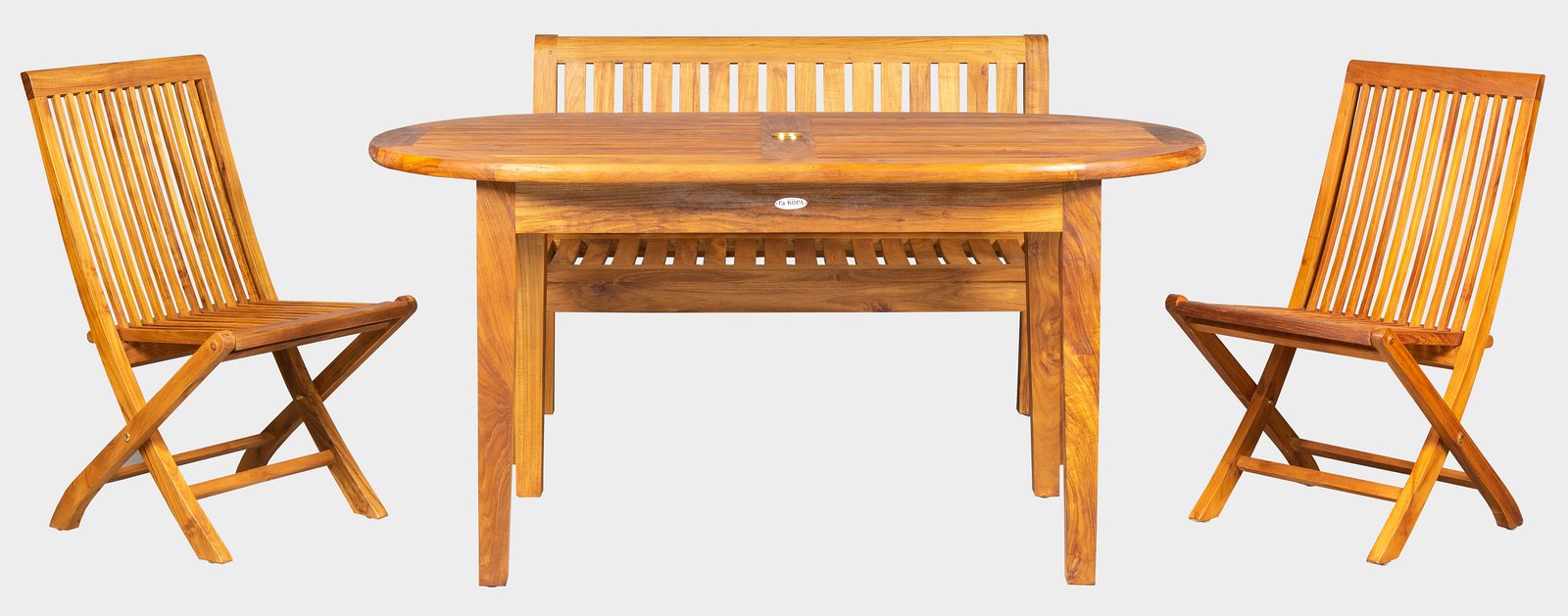DANTE SET - balkonový set  - kvalitní ratanový, teakový nábytek od RATTAN STUDIO